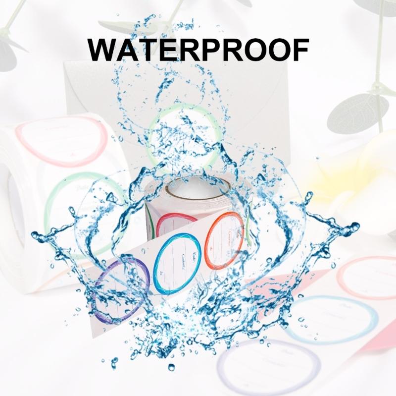 Praktische Aufkleber Gefrieretiketten Selbstklebend für Lebensmittelaufbewahrungsbehälter Packung mit 500 Stück 3,8 cm Durchmesser