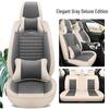Universal All-Season Cartoon Linen Car Seat Cover - Full Wrap, Winter Special