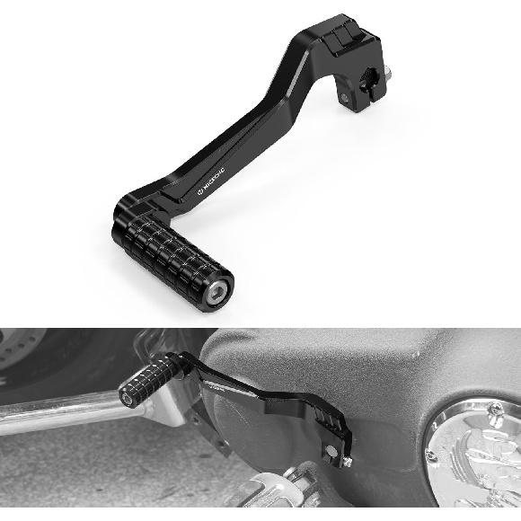 

NICECNC Black Mid Controls Gear Shift Lever Compatible with Harley Dyna 91- 17 with Mid Controls Convertible FXDS-Conv 1994-2000 CVO Fat Bob FXDFSE чёрный