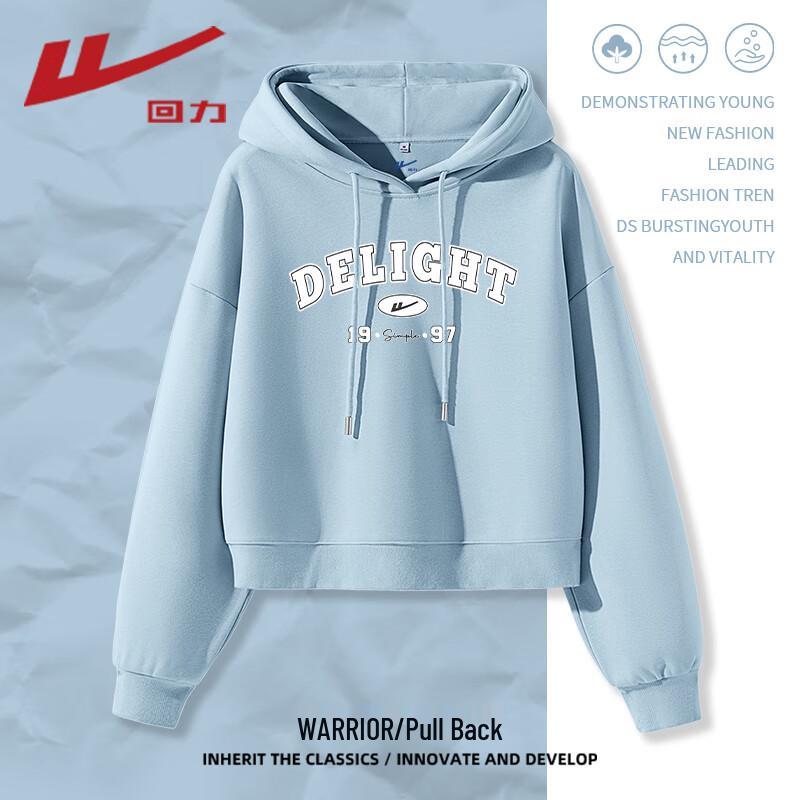 

Warrior Women s Milk Silk Short Hooded Sweatshirt M