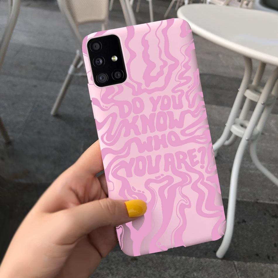 Cute Cartoon Phone Case For Samsung Galaxy M51 M31 Candy Color Soft Silicone Back Cover For Samsung M51 SM-M515F M31 Prime M315F