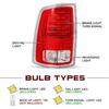 JSBOYAT LED Tail Lights Assembly Compatible With 2013-2018 Dodge Ram 1500/2014-2018 Dodge Ram 2500 3500, Left Driver Side