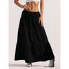 QICED Women's Fashion Casual Solid Color Print  Skirt