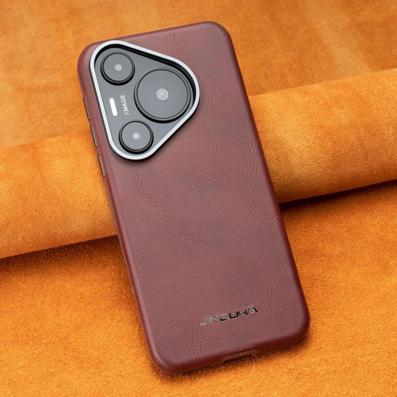 

Подходит для чехла для телефона Huawei Pura70pro, Mate60pro Магнитный Полный Пакет Ударопрочный Бизнес Роскошный Кожаный Чехол Huawei Mate 60