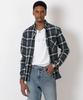 Seuteulaikeu Drop Shoulder Check Shirt (Green)