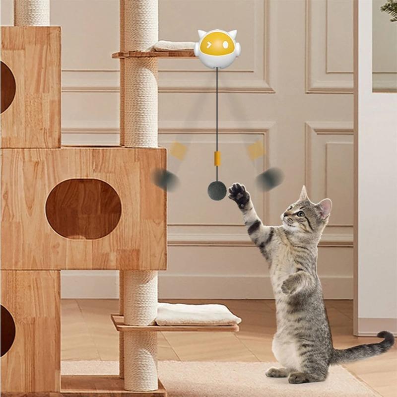 Automatischer Hebe-Katzen-Spielzeugball Interaktives Katzenball-Spielzeug Elektrisches Hebe-Haustierspielzeug Intelligentes Haustier-Katzenball-Spielzeug Katzenzubehör
