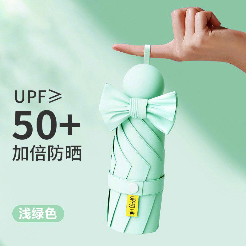 50% off parasol vinyl umbrella sunscreen UV protection sun umbrella small pocket capsule umbrella