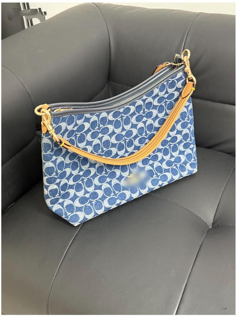 Coach 25 Laurel Mini Hobo Bolsa Transversal e de Ombro Versátil para Mulheres