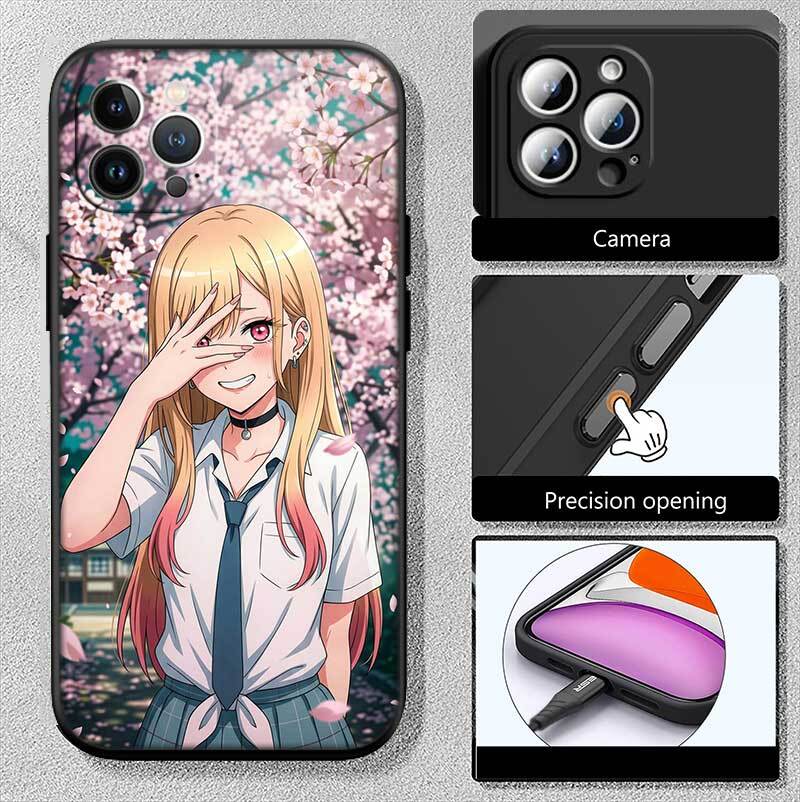 Marin Kitagawa Shockproof Phone Case for iPhone 6 6s 7 8 11 12 13 14 15 16 17 16E XS Pro Max XR X SE Air
