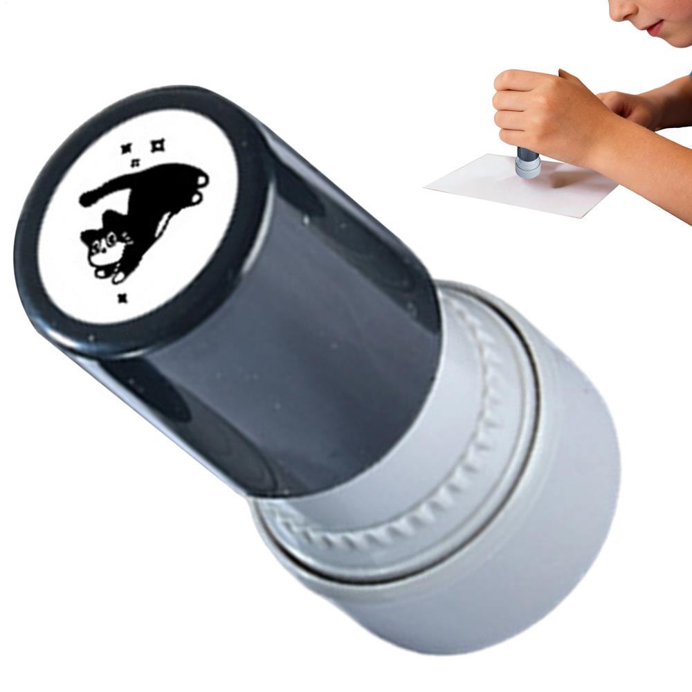 Cat Stamp Cartoon Cat Black Ink Paint Pet Stamp For Student Teacher Kids Adult Diary DIY Journal Scrapbook Drawing Crafting