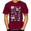 New 2021est Printing Men T Shirts Control Device Game Tshirt 100% Cotton High Tees Super Pixel Image Youth College Student T-Shi