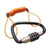 IROKOHA Carabiner Lock with for Bicycle and Customizable Number Bag Wire Helmet Holder Dial, Anti-Theft Helmets, Suitcases, More, Plate, Carry-on
