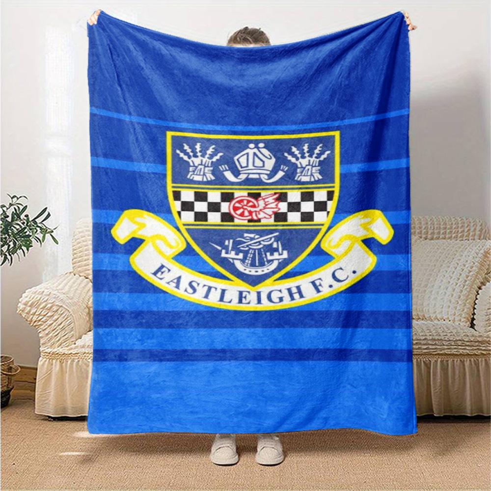Eastleigh Fc Print Flannel Blanket High Quality Warm Comfortable Cover for All Seasons Perfect for Gifts Home Decor