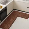 Thickened Flannel Kitchen L-shaped Dirt-resistant Large Carpet Absorbent Floor Mat Non-slip Soft Mat Oil-absorbing Foot Mat
