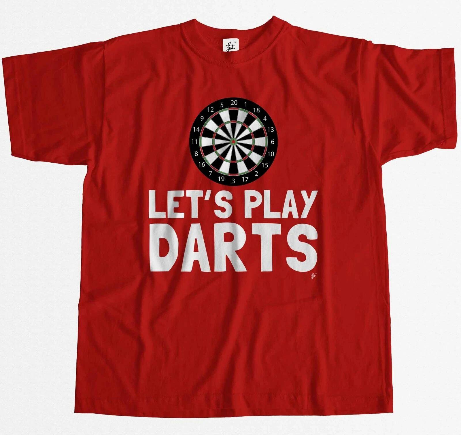 Let s Play Darts With Dartboard Mens T-Shirt M