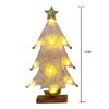 Mini LED Christmas Tree Desktop Ornaments Merry Christmas Decorations for Home Xmas Ornaments Kids Gifts 2024 Happy New Year