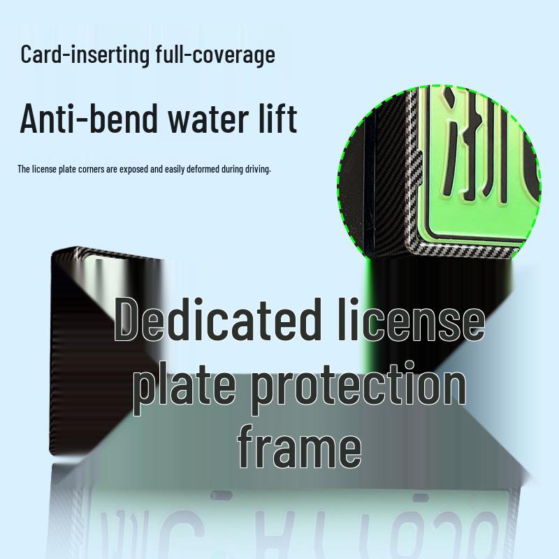 Mercedes E-Class 24-25 Green Plate Frame - New Energy Full Edge License Plate Holder.