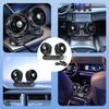 Car Fan for Summer Automatic Oscillating Touchscreen Fan for Cigarette Lighter Car Adjustable Airflow USB Charging Dual Low Strong Easy Air Relieves