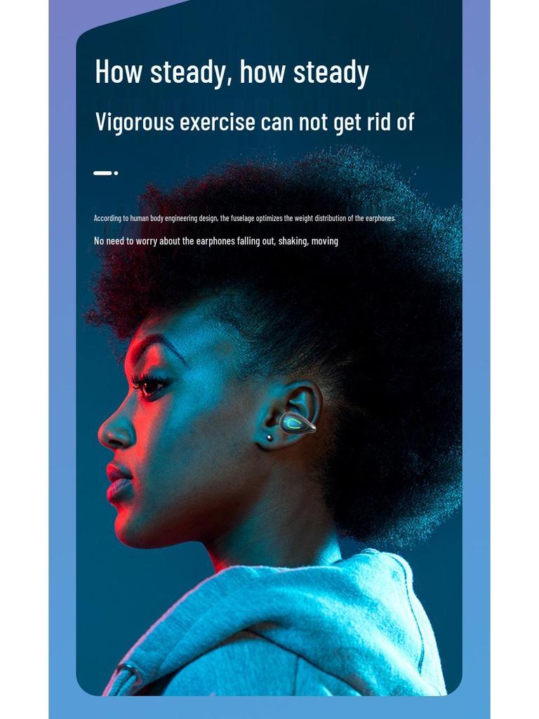 S20 Open-Ear Bluetooth Sport Headphones with Clip-On Design & Ultra-Long Battery Life