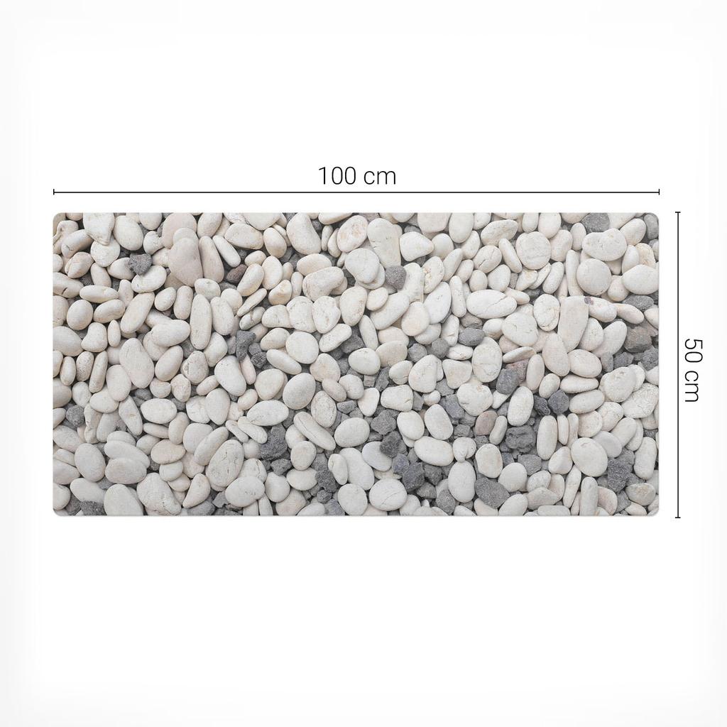 Protective Mat for Countertop for Company Workplace Decorative Stones 100X50 Cm