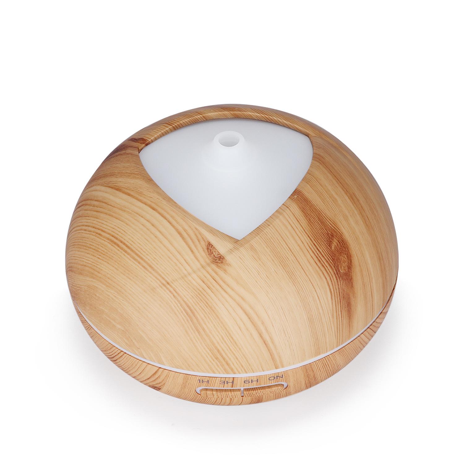 USB Wood Grain Humidifier & Aroma Diffuser: Creative Home & Office Moisturizer UK Plug