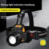 Head Light USB Charging Head Light Waterproof Motion Sensor Flashlight Safety Supplies For Outdoor Hiking Hunting Automotive