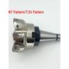 MFWN90 High-Speed Hexagonal Heavy Cutting Milling Cutter with Double-Sided Insert, Morse Taper 4 Turret R8