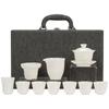 High-end Ice Seed Jade Porcelain Tea Set Gift Box with Hand Gift Business Company Wine Industry High-end Gifts