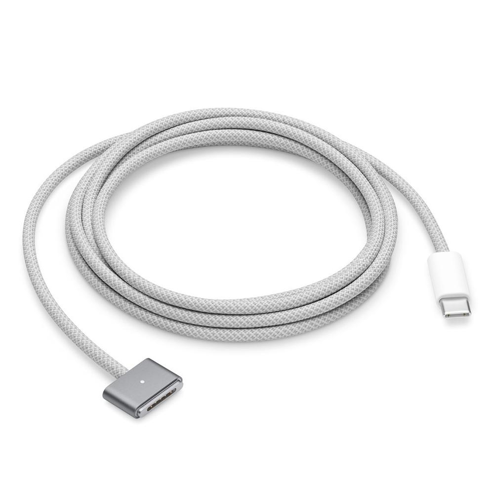 

Для MacBook 2м 140Вт Сумісний з MagSafe 3 Плетений шнур USB-C до Магнітного зарядного кабелю Grey