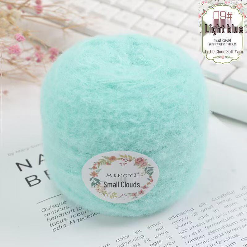 6-Strand Mousse Cloud Soft Scarf Hat Crochet Kit - Handmade Snow-Step DIY Milk Waffle Stitch Yarn