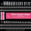 Poly Nail Gel Dual Form Extension Mold Reusable Clear Tips for Fast Builder Nail Salon DIY Professional Home Use Kit