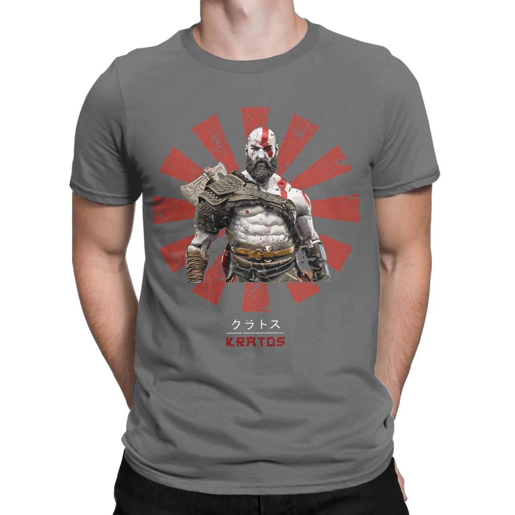 Kratos Retro Japanese God Of War Graphic 100 Cotton Tshirt God Of War Tees Tops For Unisex