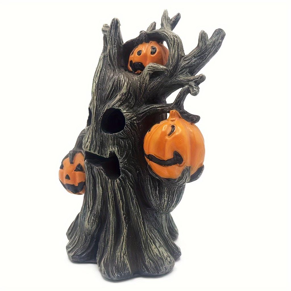 Halloween Pumpkin Tree Monster Figurine,Vintage Resin Statue for Home,Office Decor, Perfect for Holiday Display for Christmas,halloween decorations