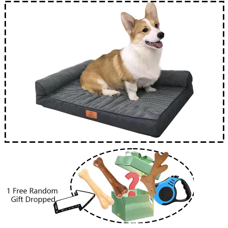 Luxury Dog Bed Dog Accessories Memory Foam Mat  Waterproof All Season Universal Machine Washable Bed for Dog Bed Medium Size Dog L-70X48X13cm