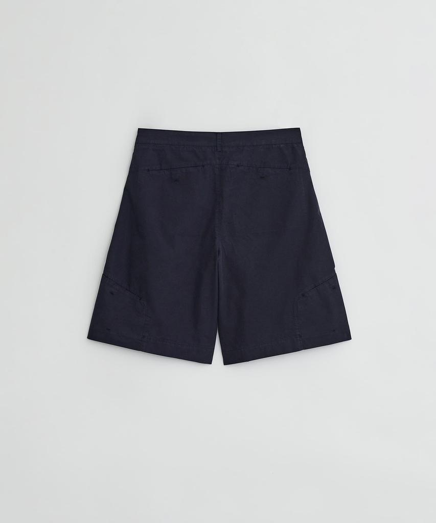 EE Cotton Cargo Half Pants Navy