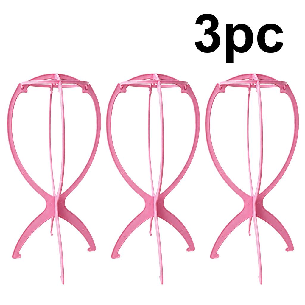 1-11pc Folding Wig Stand Adjustable Plastic Hat Display Stand Portable Fashion Model Wig Cap Holder FHome Salon Travel Use