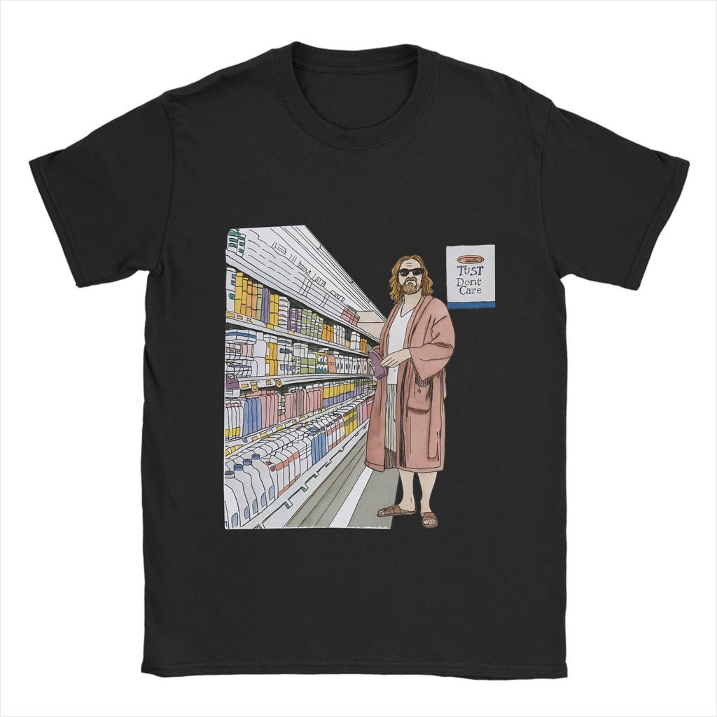 The Dude Big Lebowski Men T Shirt Unique Tees Short Sleeve Round Collar T-Shirt 100% Cotton Summer Tops