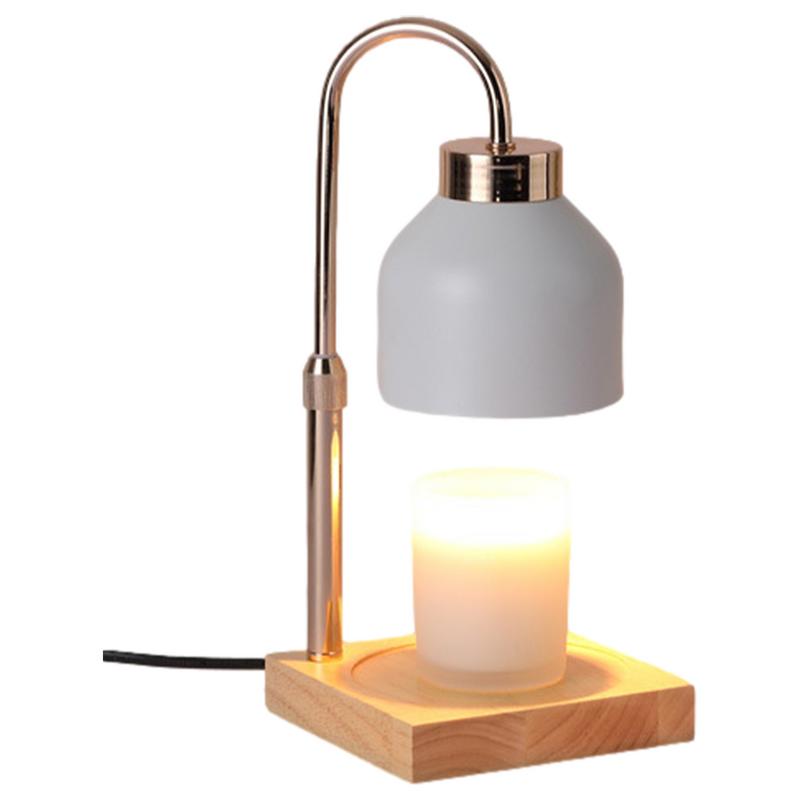 

Регулируемая лампа-подставка для свечей с диммером, прикроватные аромалампы для спальни, лампа для создания настроения, комнатное освещение, декор для дома US белый