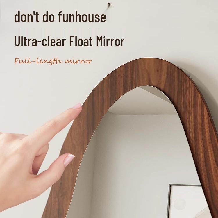 Senfu Ultra-Clear Irregular Full-Length Mirror, Wall-Mounted, Explosion-Proof for Home & Bedroom Use