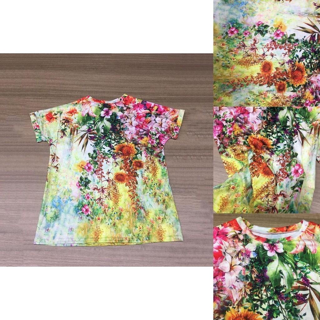 Women's Floral Print Short Sleeve Tops Featuring Soft Material For Ultimate Comfort
