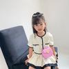 Cute Little Girls Mini Shoulder Bag For Kids Coin Purse Small Handbags Lovely Patent Leather Peach Heart Crossbody Shoulder Bag