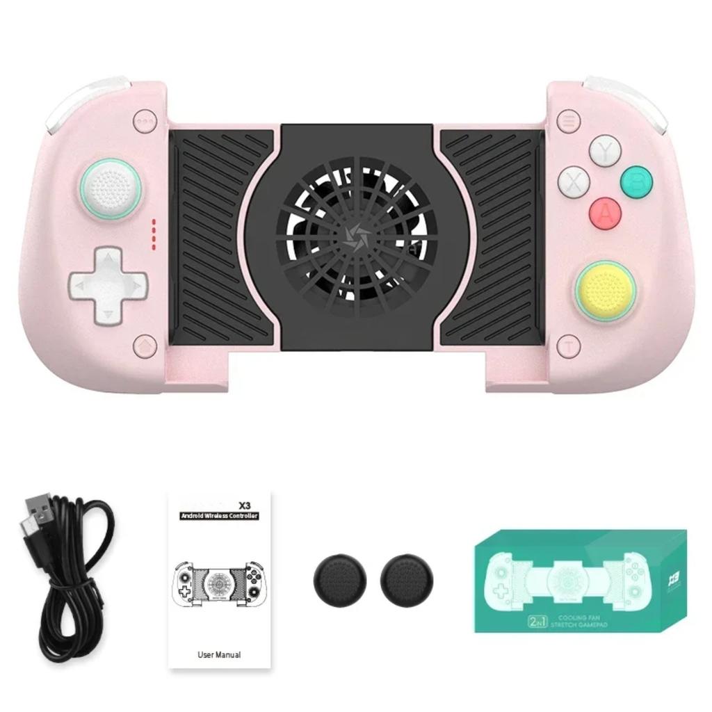 X3 Wireless Mobile Game Controller - Ergonomic Gamepad with Dual Vibration for Smartphone  PUBG Mobile