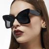 Oversized Butterfly Sunglasses Women For Female Fashion Luxury Brand Designer Vintage Punk Popular Big Frame Sun Glasses UV400
