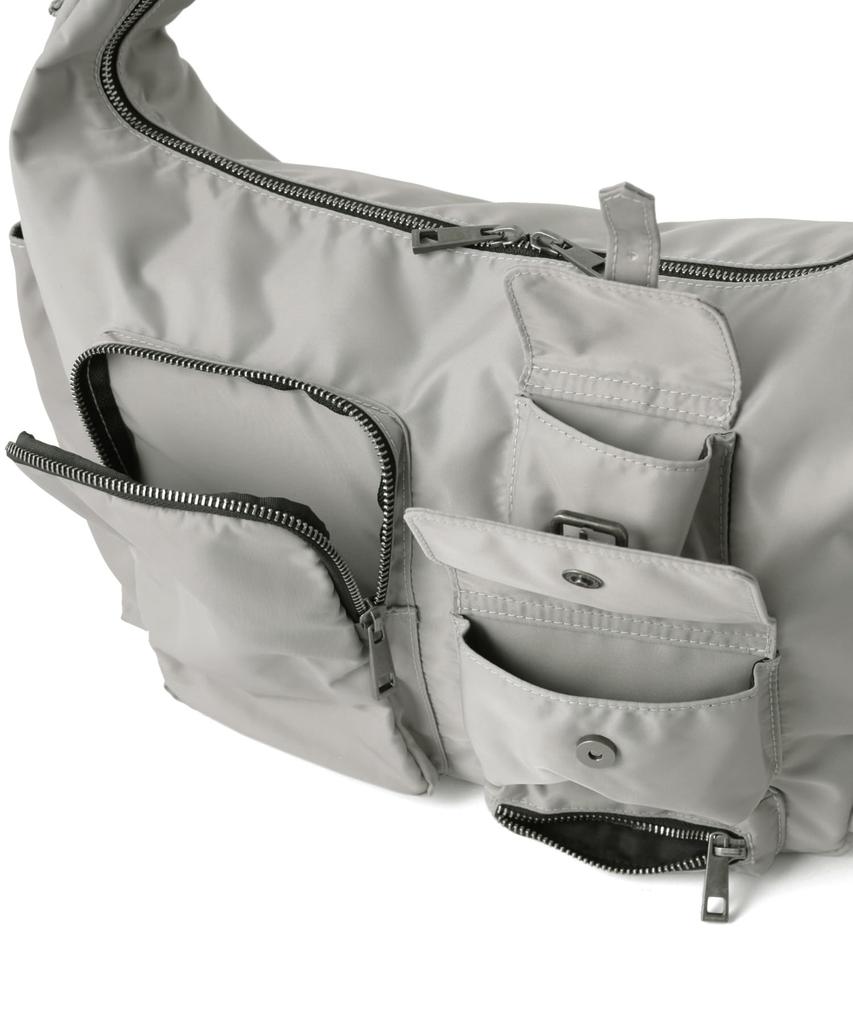 X-girl Multi-Pocket Shoulder Bag 105254053010 Gray One Size