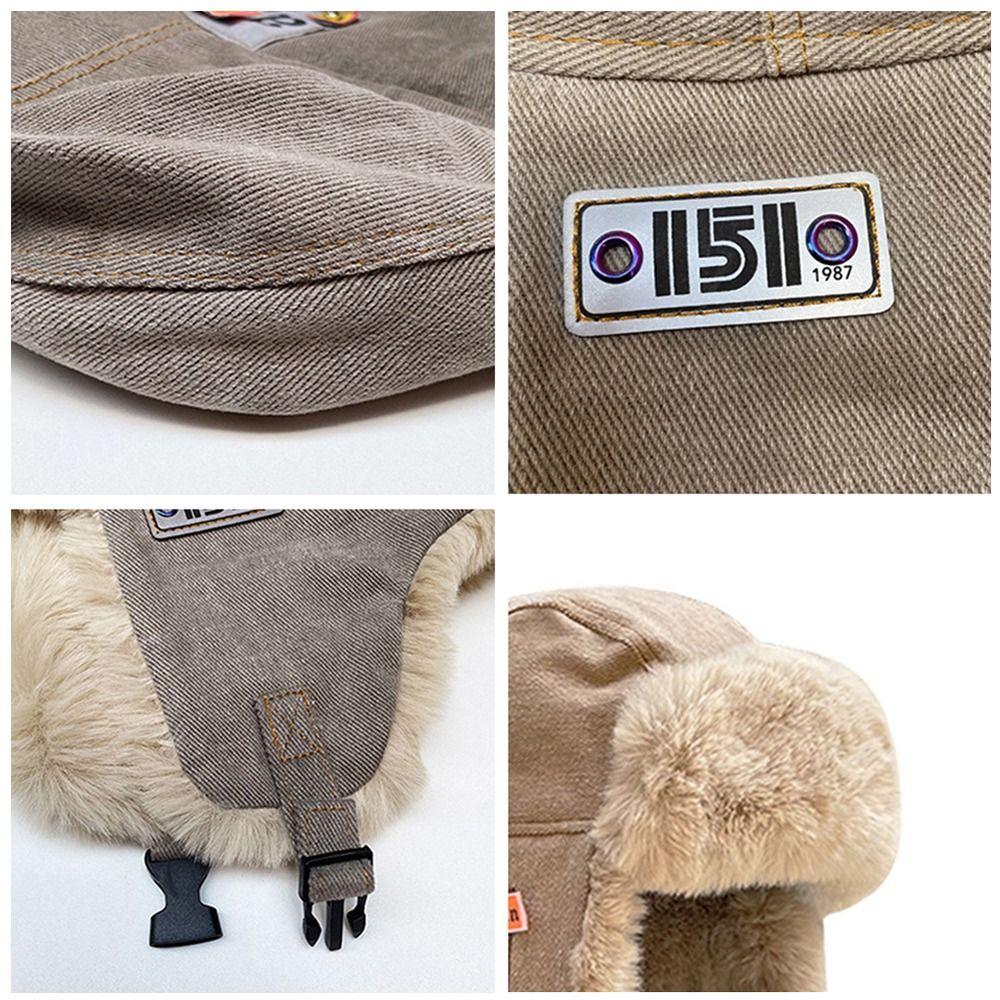 Winter Warm Cossack Cap Faux Fur Earflap Hat Fashion Ski Earflap Bonnet  Outdoor