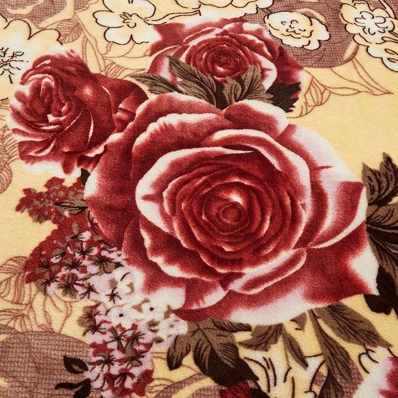 Elegant Flower Flannel Blanket Botanical Floral Printed Bed Blankets Super Soft Plush Throw Blanket for Home Sofa Couch Travel