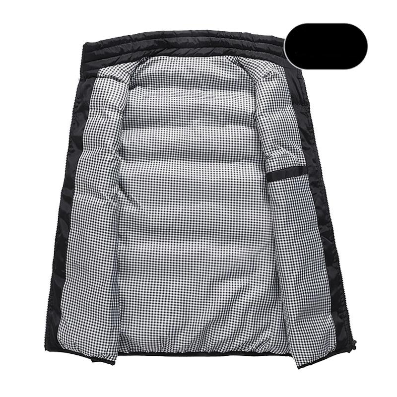 Camel רקמת גברים סתיו חורף ג'קט גופיית כותנה באיכות גבוהה אופנה מזדמנים נוחות מעיל מעובה ללא שרוולים