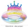 Nafukovací kruh Zesílený Velký Koruna Královny Flitry Plavecký kruh Záchranné kruhy pro Dívky Ženy
