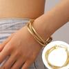 Alloy Multi Layer Bangle Gold Color Snake Bone Thick Chain Bracelet Snake Chain Bracelet