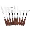 9PCS Professional Spatula Paint Mixture Scraper Set Artist Oil Painting Palette Knife